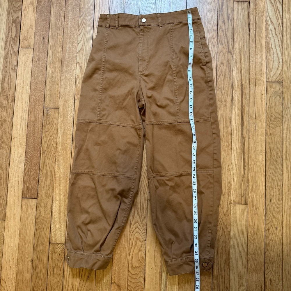 Zara tan tapered pants